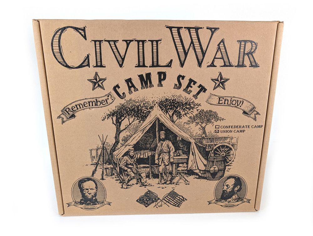 Lot 693: Barzso Unused Civil War Camp Union Camp Set Playset No. 13 Series 8000 MIB