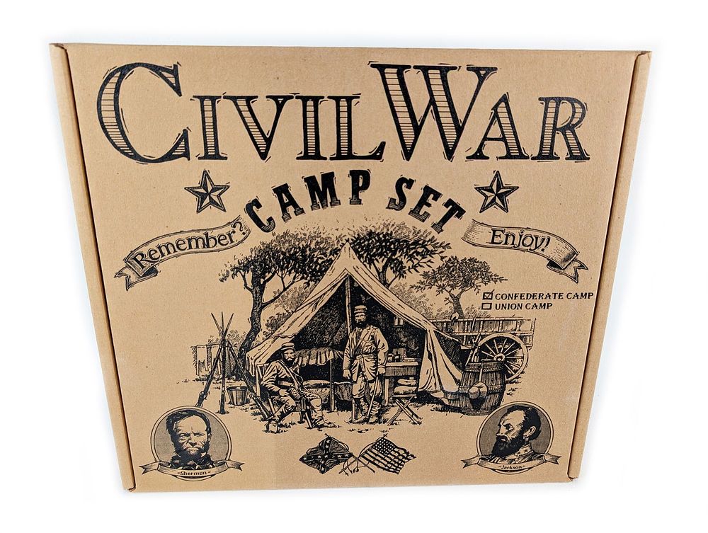 Lot 694: Barzso Unused Confederate Camp Civil War Set Playset No. 16 Series 8000 MIB