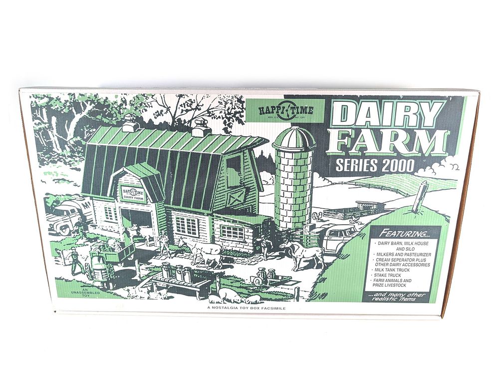 Lot 704: Marx Happy Time Dairy Farm Playset No. 3954 Series 2000 Reproduction Box