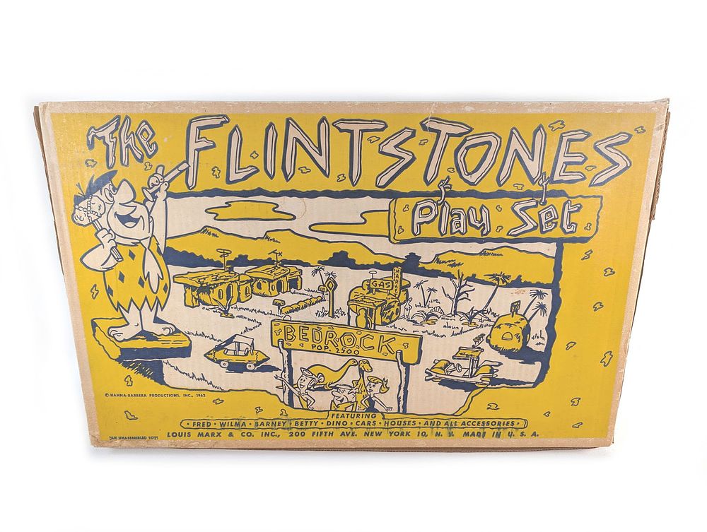 Lot 705: Marx The Flintstones Playset No. 4674 Original Box
