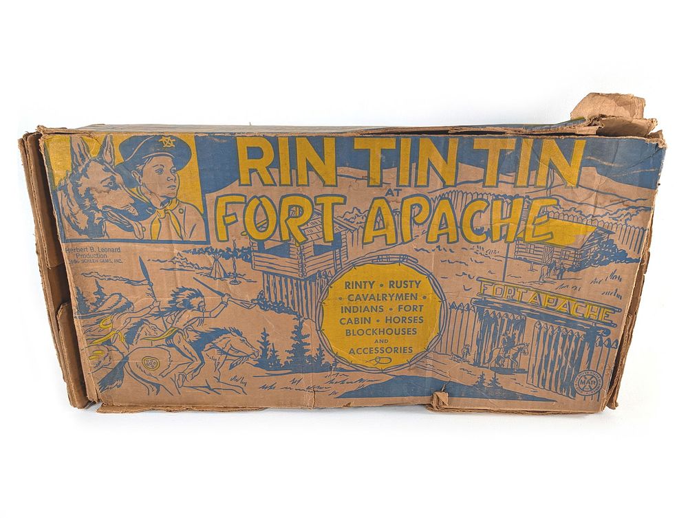 Lot 707: Marx 1950s Rin Tin Tin Fort Apache Playset No. 3627 Original Box