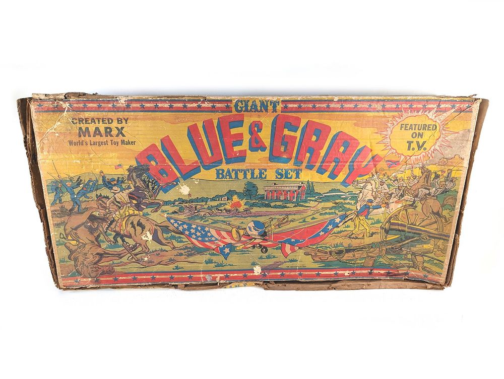 Lot 708: Marx Giant Blue & Gray Civil War Battle Playset