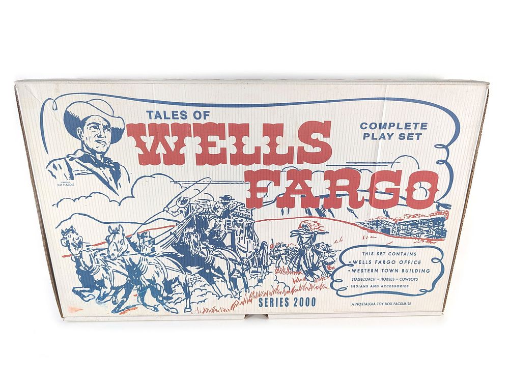 Lot 716: Marx Tales of Wells Fargo Playset Series 2000 Reproduction Box