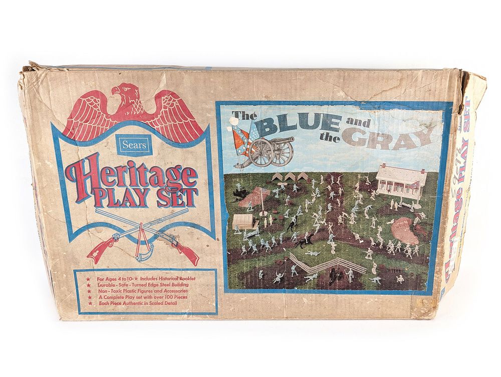 Lot 722: Marx Sears Exclusive The Blue & The Gray Heritage Playset No. 7959147C or 59098