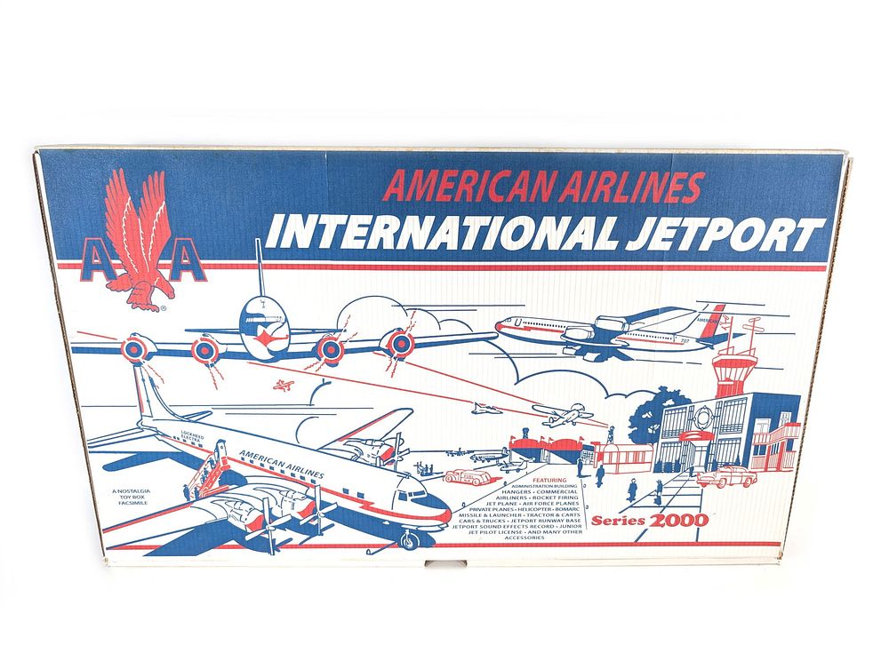 Lot 726: Marx American Airlines International Jetport No. 4812 Series 200 Reproduction Box