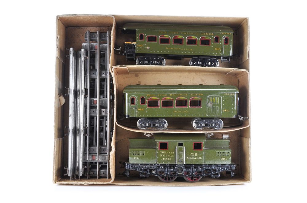 Lot 741: Ives Boxed Train Set 700 Railway Toy System