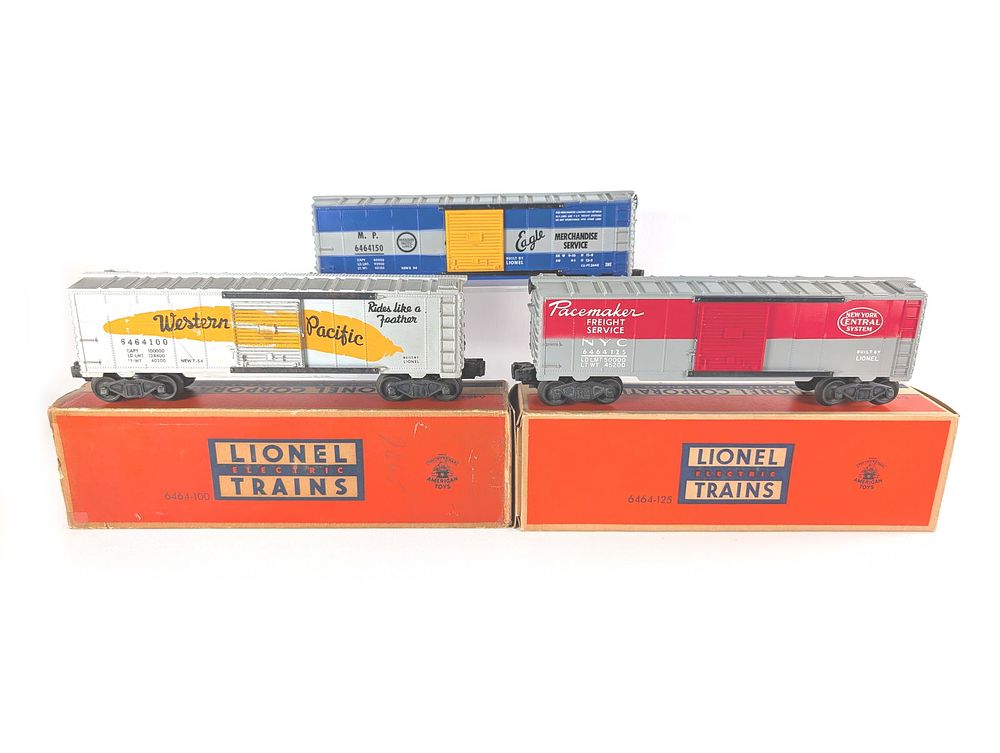 Lot 747: Lionel Trains 6464-100 6464-125 Boxed & 6464-150 Loose