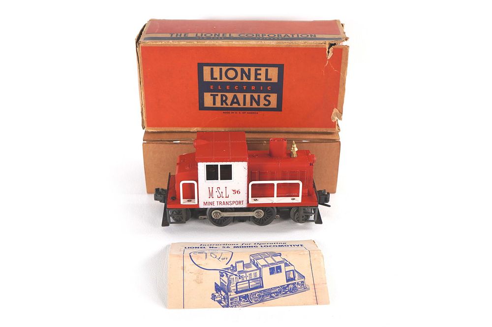 Lot 767: Lionel M St L Mine Transport Switcher 56 in Original Box