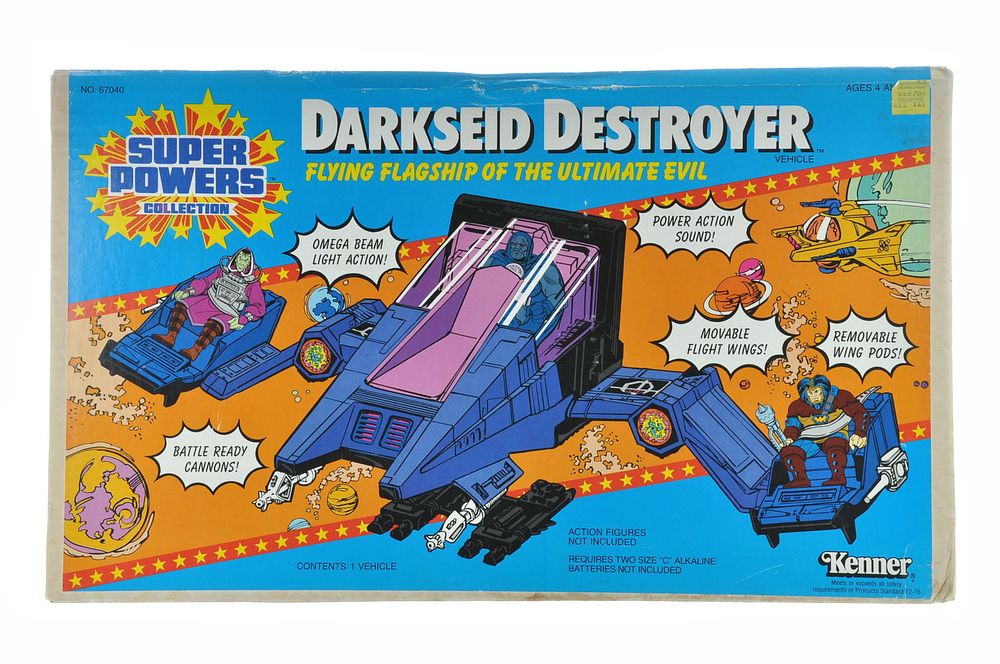 Lot 597H: DarkSeid Destroyer D.C. and Kenner Superpowers Toy, Boxed
