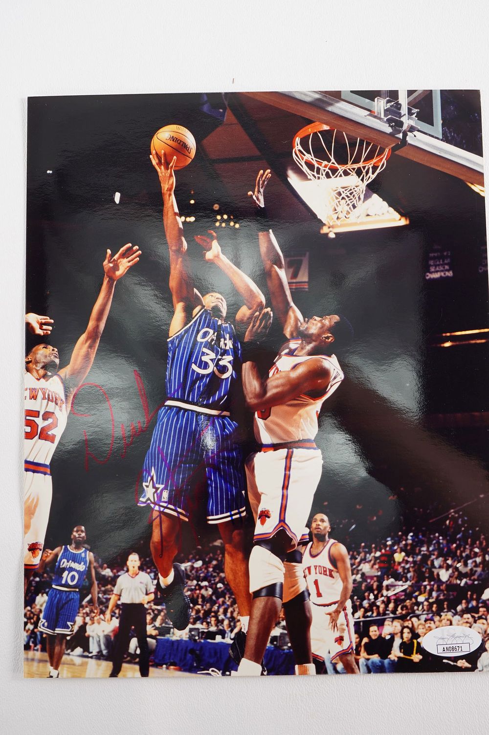 Lot 174: Derek Strong No. 33 AUTOGRAPHED 8 x 10 Color Photograph Orlando Magic w/COA