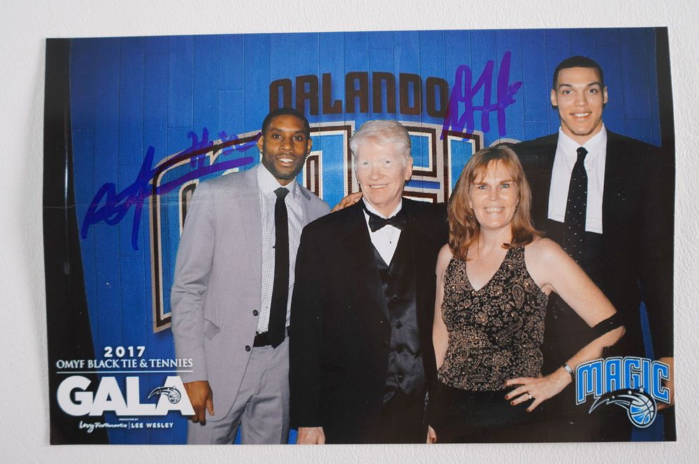 Lot 178: C.J. Watson, Aaron Gordon AUTOGRAPHED 4 x 6 Color Photograph w/COA