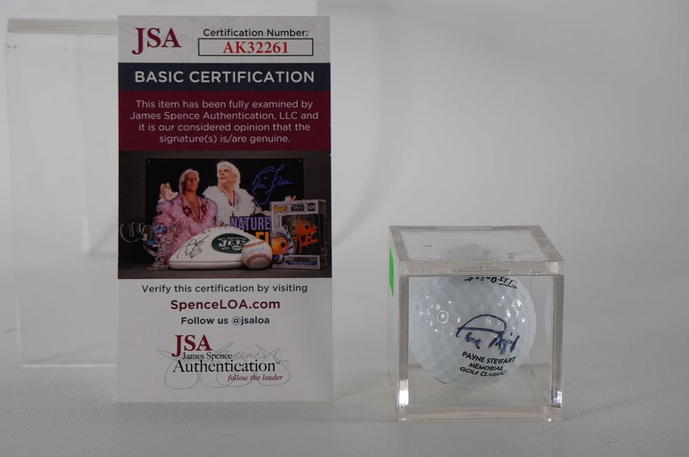 Lot 194: Paul Azinger AUTOGRAPHED Golf Ball, in Case w/COA