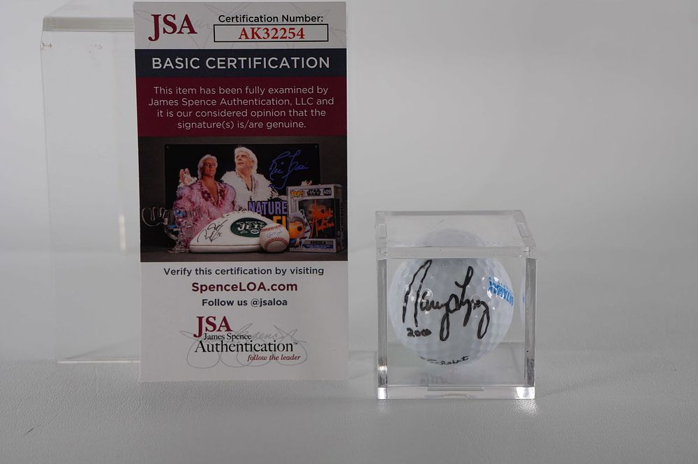 Lot 196: Nancy Lopez AUTOGRAPHED Golf Ball, in Case w/COA
