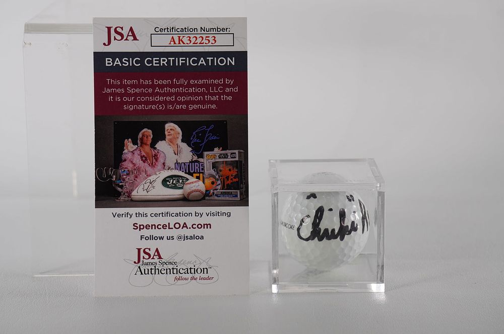 Lot 200: Chi Chi Rodriguez AUTOGRAPHED Golf Ball, in Case w/COA
