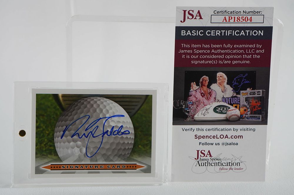Lot 205: Nick Faldo AUTOGRAPHED Trading Card w/COA