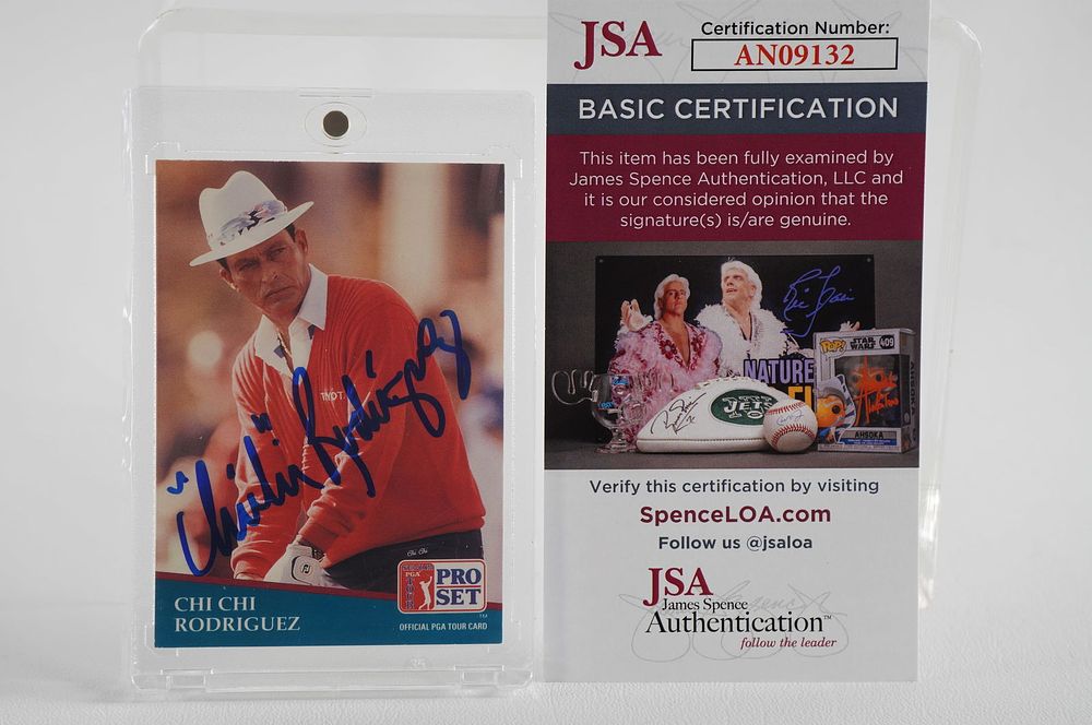Lot 208: Chi Chi Rodriguez AUTOGRAPHED Trading Card w/COA