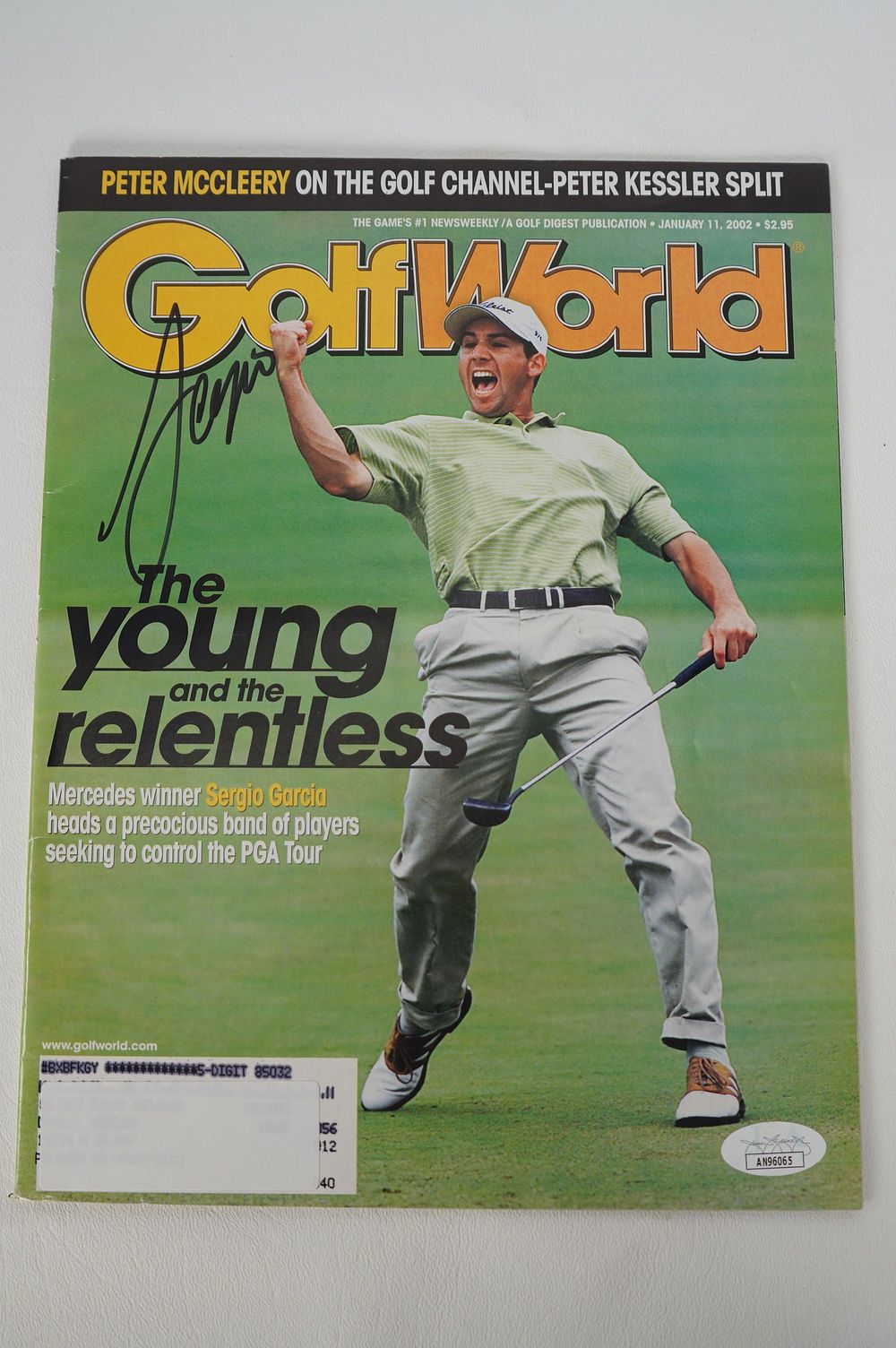 Lot 238: Sergio Garcia AUTOGRAPHED Magazine w/COA