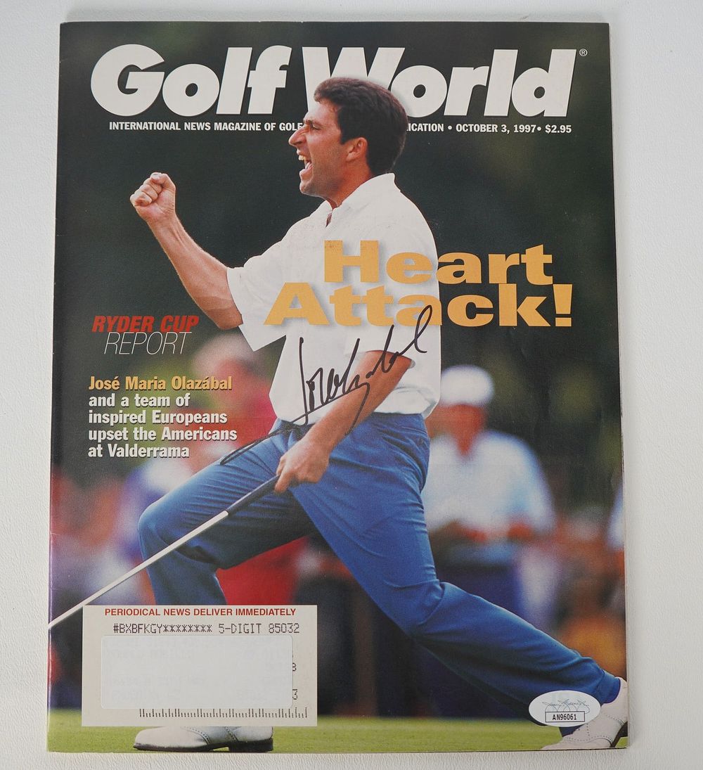 Lot 241: Jose Maria Olazabal AUTOGRAPHED Magazine w/COA