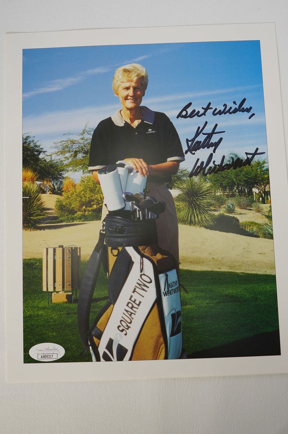 Lot 243: Kathy Whitworth AUTOGRAPHED 8 x 10 Color Photograph w/COA
