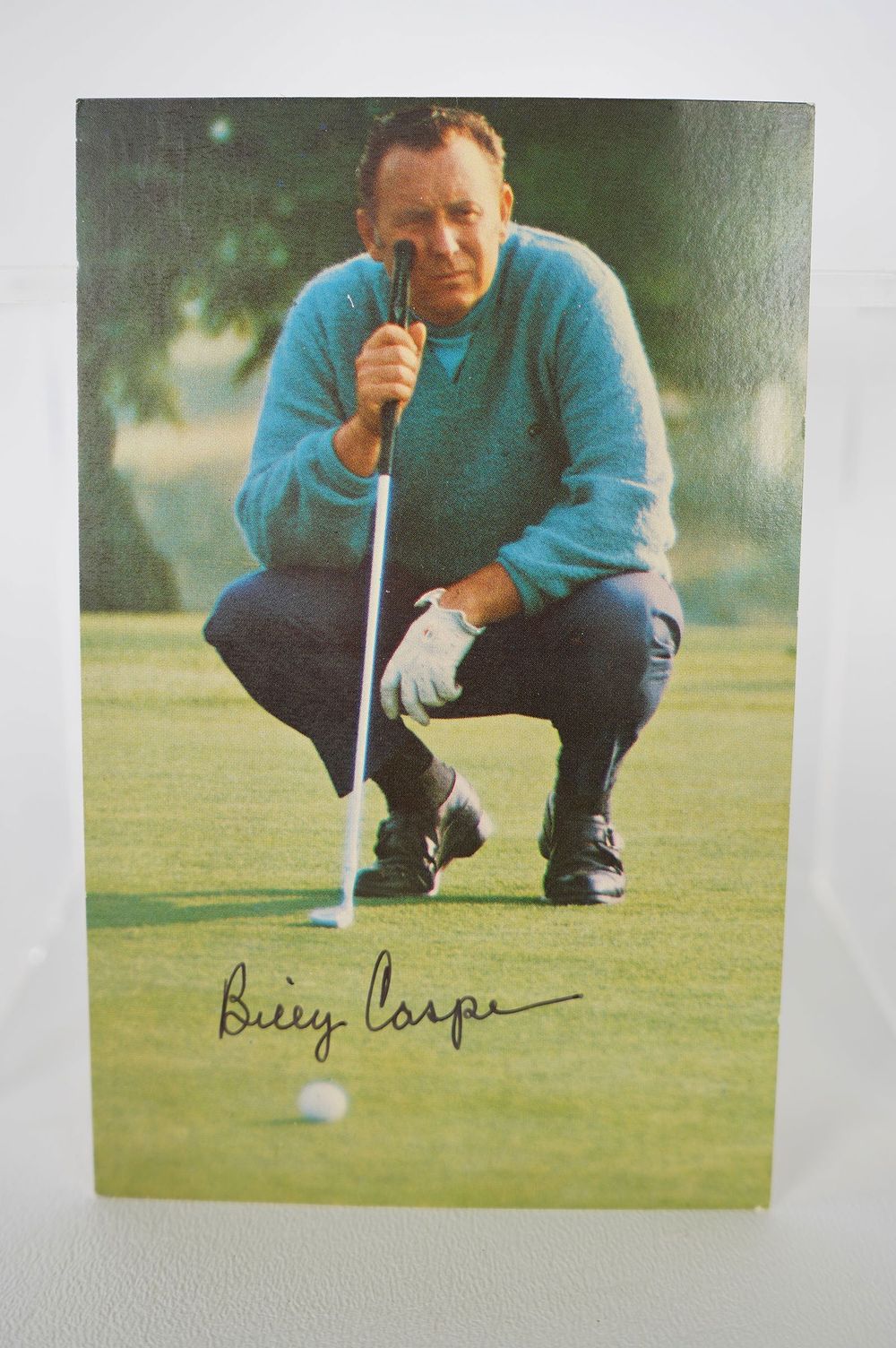 Lot 252: Billy Casper AUTOGRAPHED Post Card, Color w/COA
