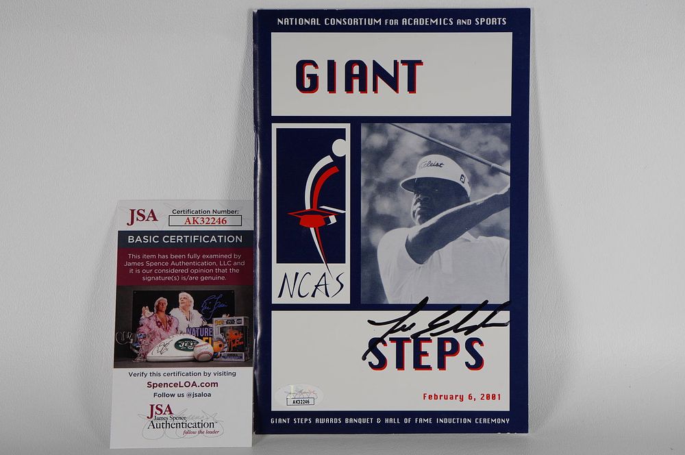 Lot 255: Lee Elder AUTOGRAPHED Program w/COA