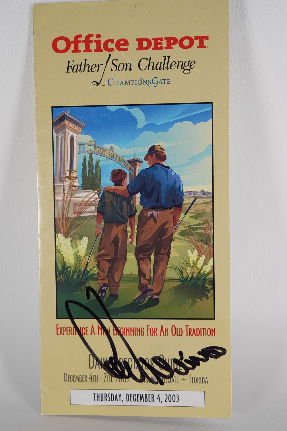 Lot 274: Lee Trevino AUTOGRAPHED Brochure w/COA