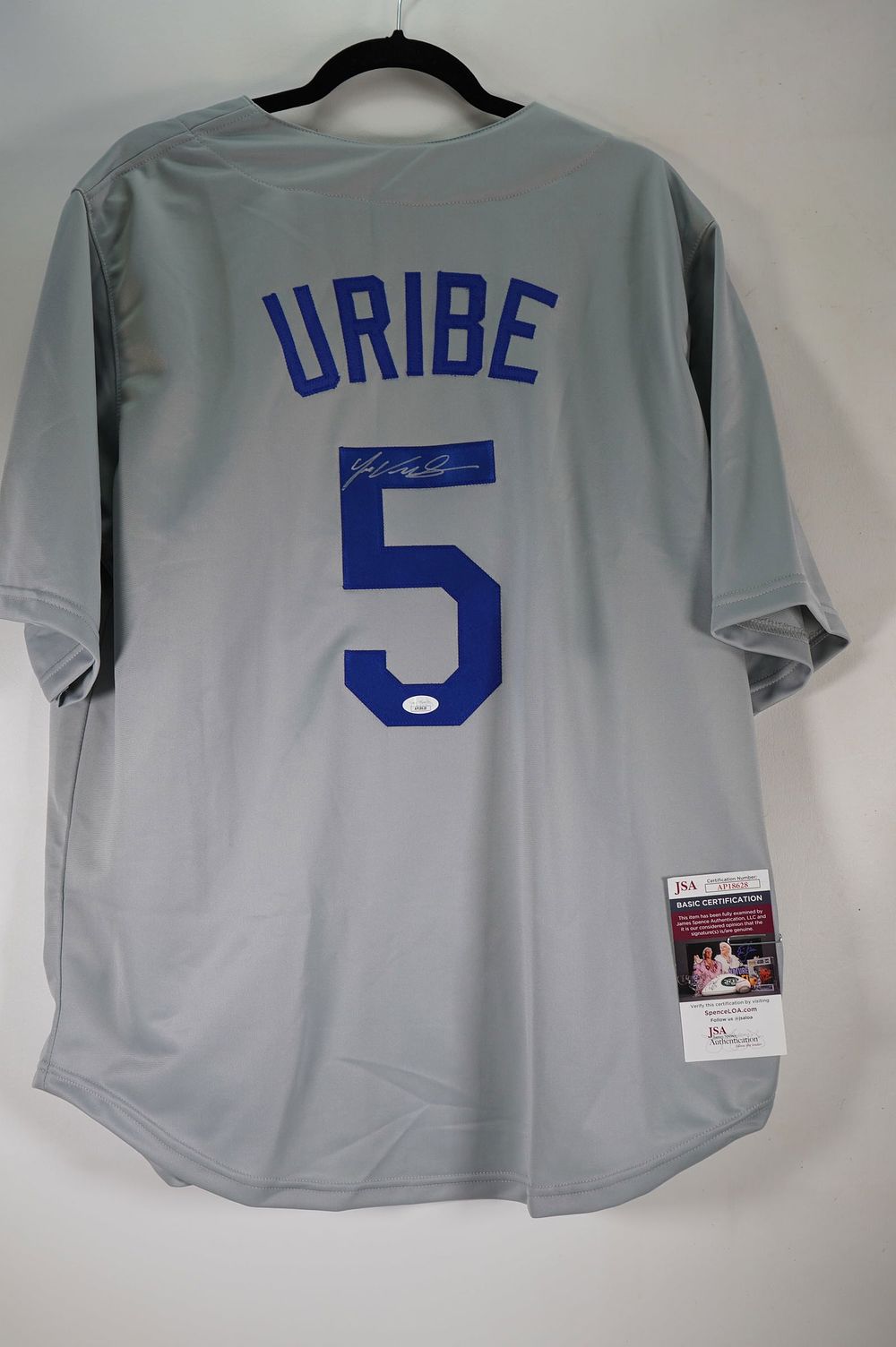 Lot 292: Juan Uribe No. 5 Los Angeles AUTOGRAPHED Jersey w/COA