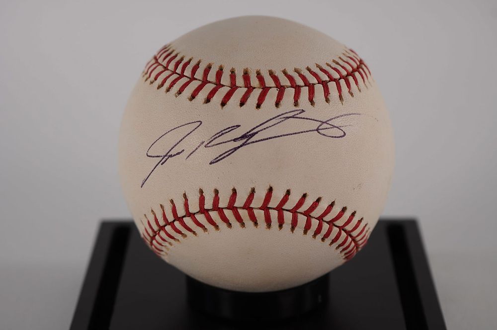 Lot 303: Ivan Rodriguez AUTOGRAPHED Baseball w/COA