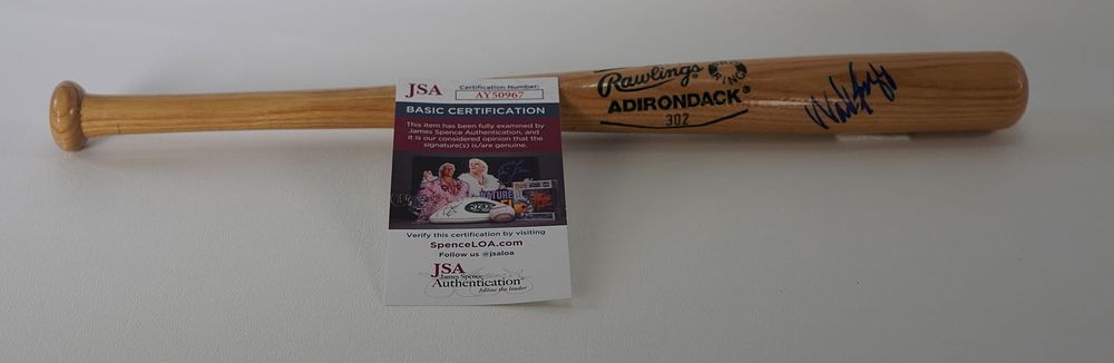 Lot 307: Wade Boggs AUTOGRAPHED Mini Baseball Bat w/COA