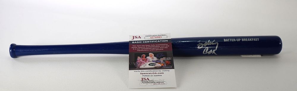 Lot 308: Bobby Cox Manager Atlanta Braves AUTOGRAPHED Mini Baseball Bat w/COA