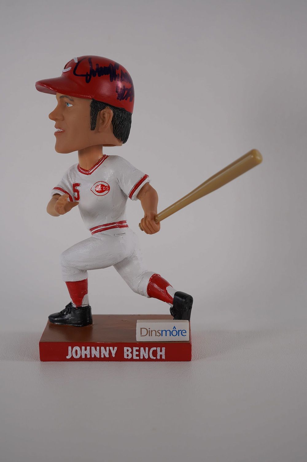 Lot 319: Johnny Bench No. 5 Cincinnati Reds AUTOGRAPHED Bobble Head w/COA