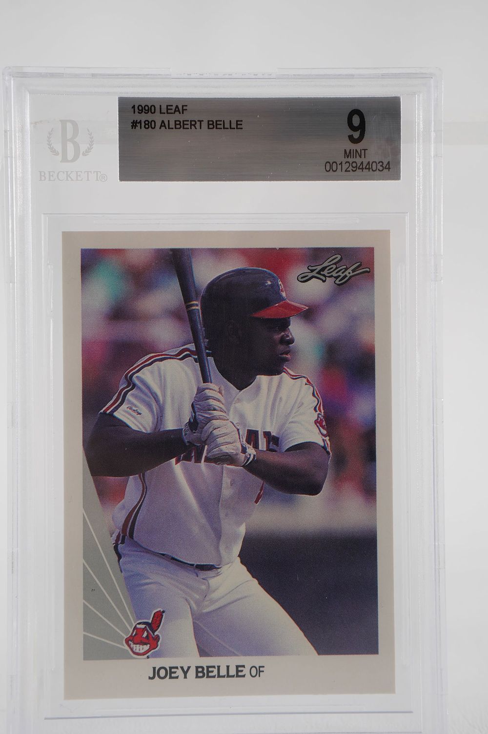 Lot 336: Joey Belle No. 8 Cincinnati Reds Leaf, Inc Trading Card w/COA