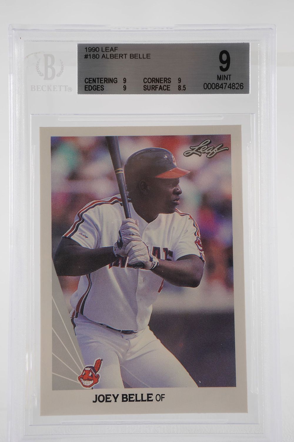 Lot 337: Joey Belle No. 8 Cincinnati Reds Leaf, Inc Trading Card w/COA