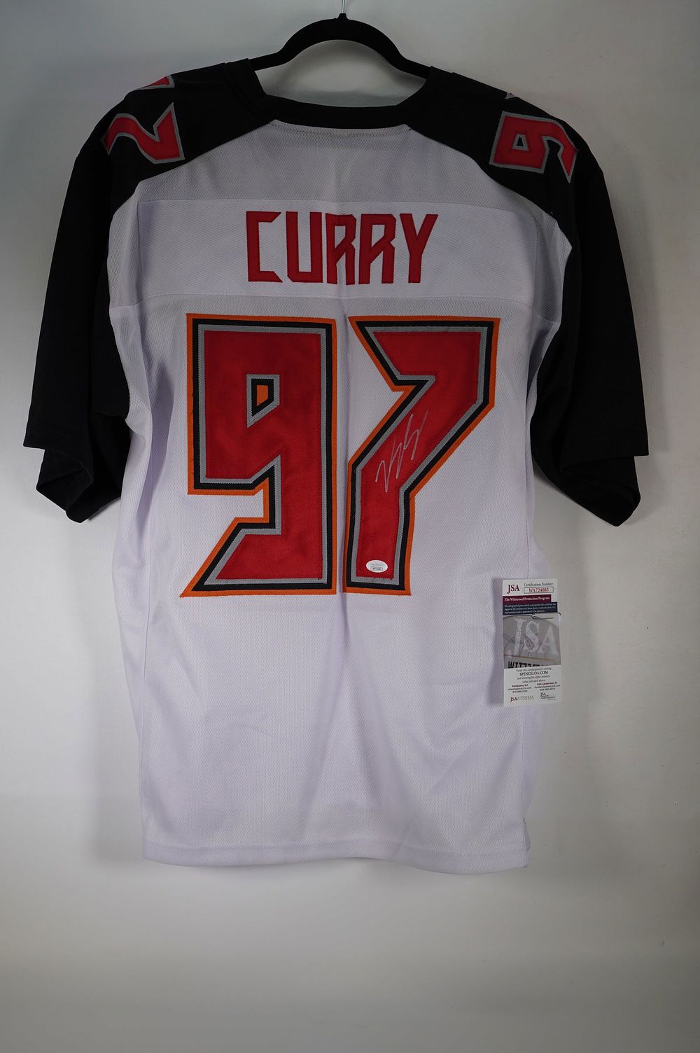 Lot 432: Vinny Curry No. 97 Tampa Bay Buccaneers AUTOGRAPHED Jersey w/COA