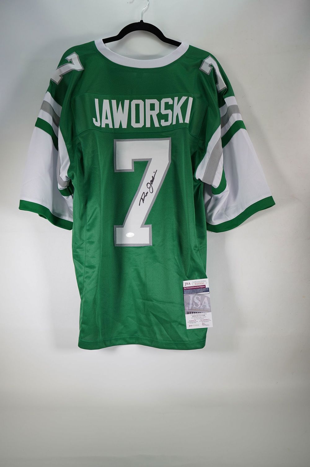 Lot 440: Ron Jaworski No. 7 Philadelphia Eagles AUTOGRAPHED Jersey w/COA
