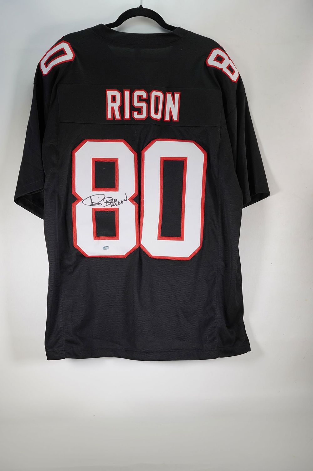 Lot 447: Andre Rison No. 80 Atlanta Falcons AUTOGRAPHED Jersey w/COA