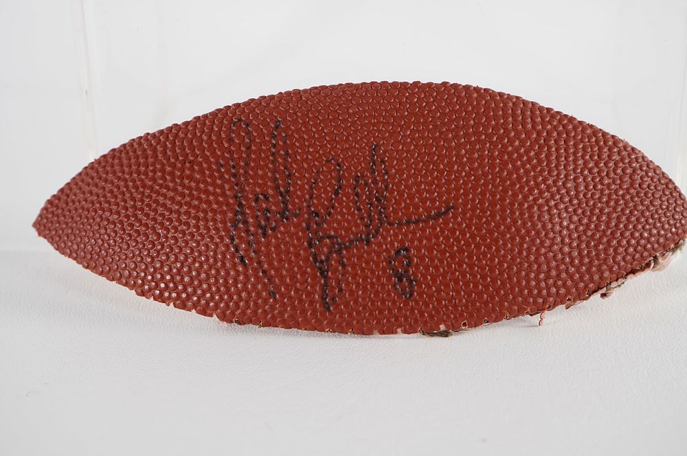 Lot 459: Mark Brunell AUTOGRAPHED Ball Panel w/COA