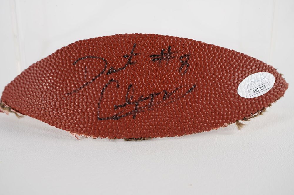 Lot 460: Daunte Culpepper AUTOGRAPHED Ball Panel w/COA