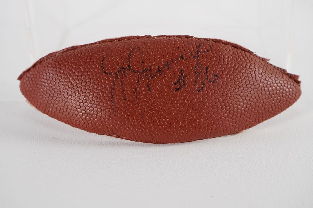 Lot 465: Joe Jurevicius AUTOGRAPHED Ball Panel w/COA