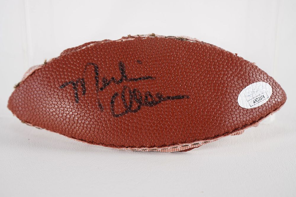 Lot 473: Merlin Olsen Fearsome Foursome Actor AUTOGRAPHED Ball Panel w/COA