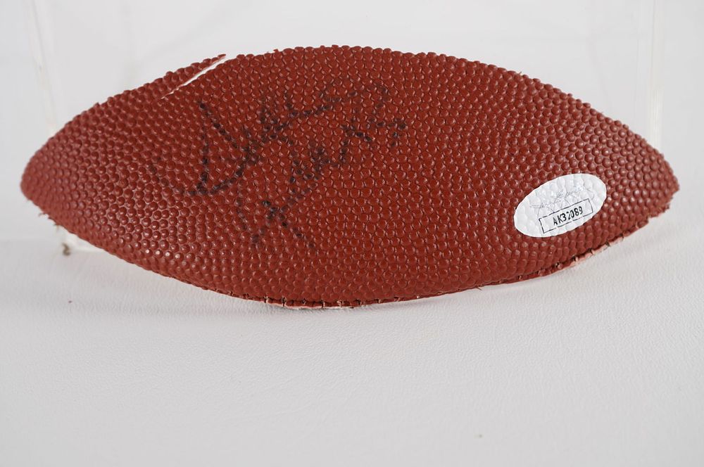 Lot 476: Andre Reed AUTOGRAPHED Ball Panel w/COA