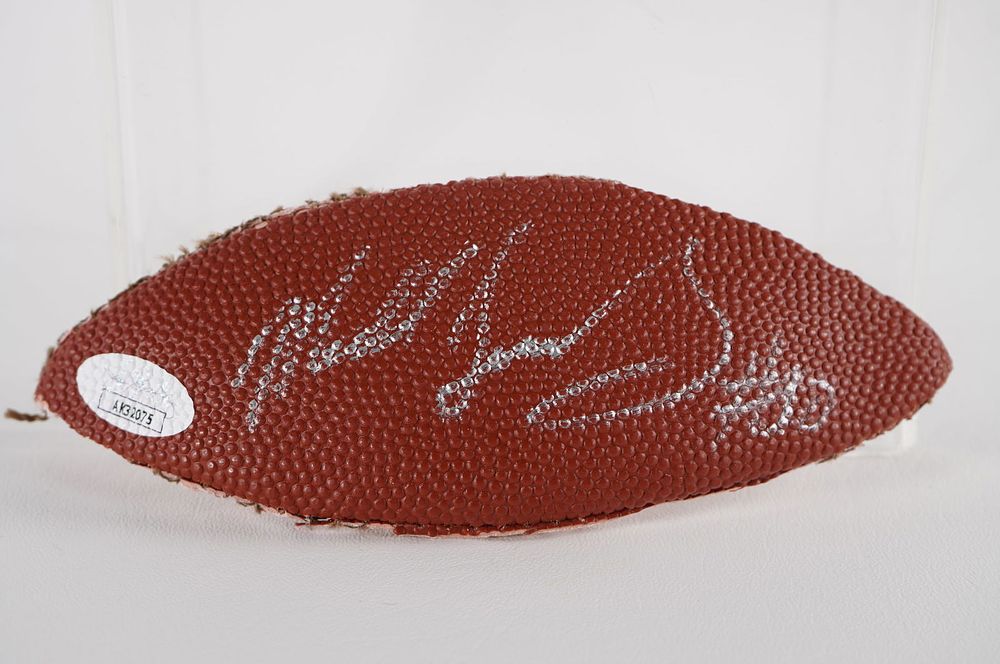 Lot 479: Mike Singletary AUTOGRAPHED Ball Panel w/COA