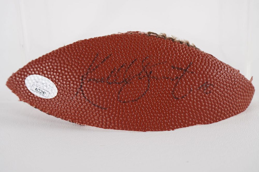 Lot 480: Kordell Stewart AUTOGRAPHED Ball Panel w/COA