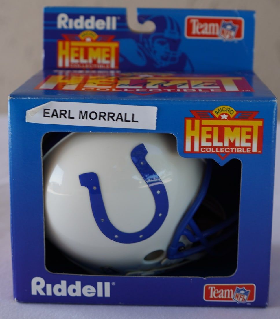 Lot 498: Earl Morrall No. 15 Baltimore Colts AUTOGRAPHED Micro Mini-Helmet w/COA