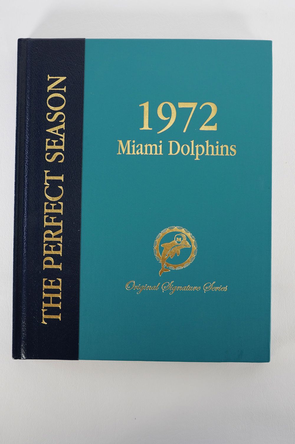 Lot 514: Miami Dolphins Autographed Book of Signatures Original Signature Series w/COA