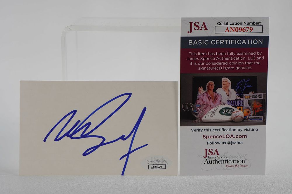 Lot 544: Martin Gramatica Autographed Signature Index Card w/COA
