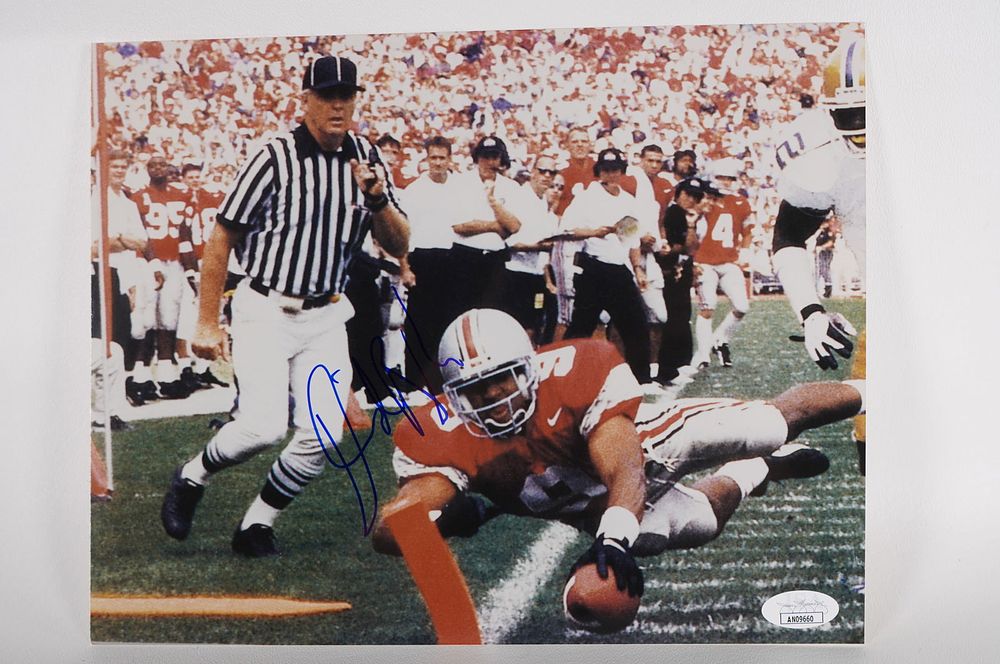 Lot 589: David Boston AUTOGRAPHED 10 x 8 Color Photo w/COA