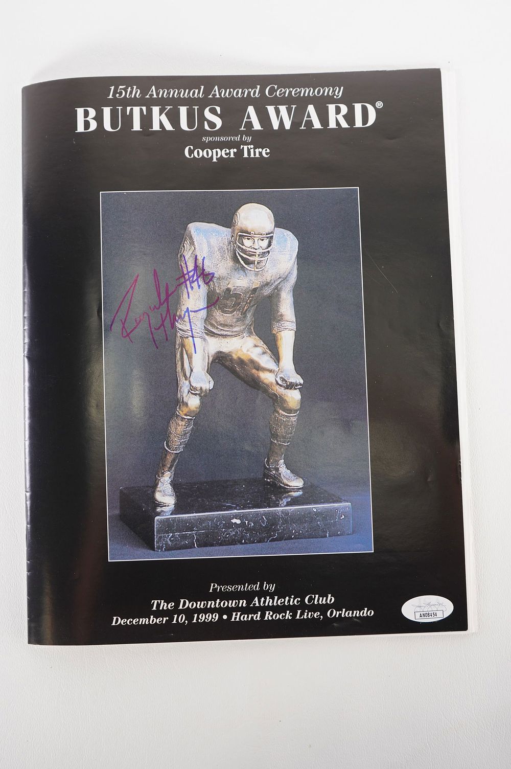 Lot 609: Raynoch Thompson No. 51 AUTOGRAPHED Program w/COA