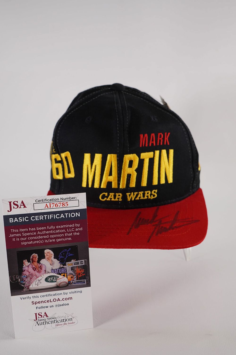 Lot 615: Mark Martin No. 60 AUTOGRAPHED Cap w/COA