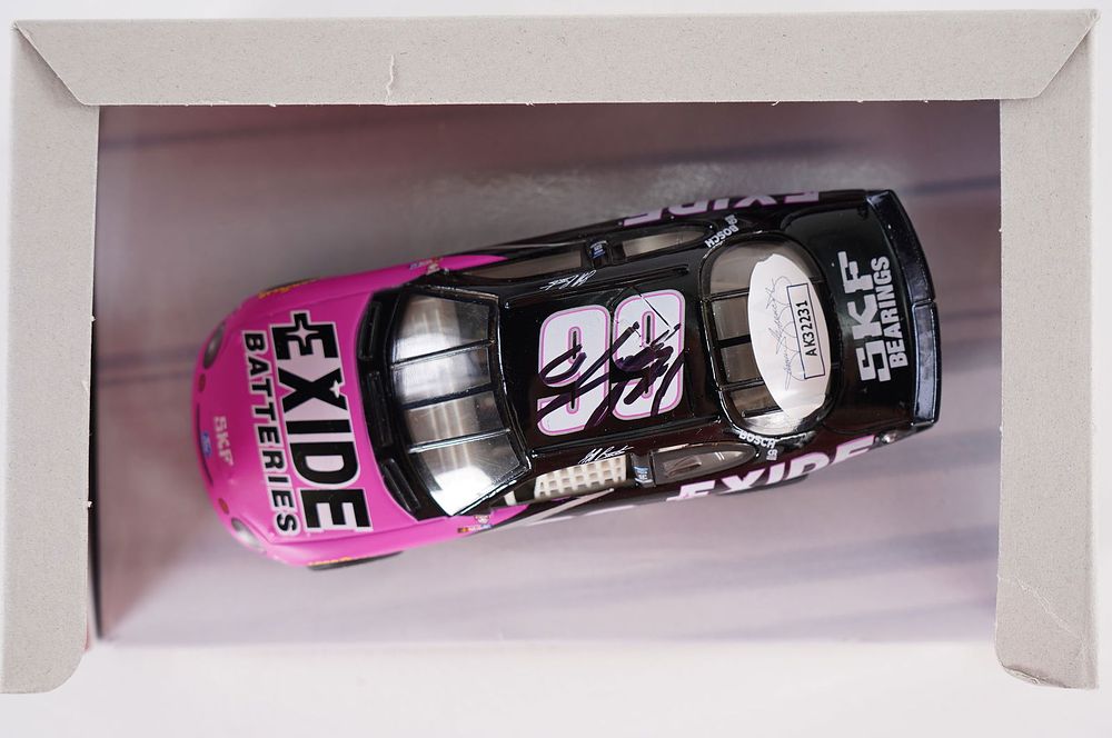Lot 618: Jeff Burton No. 99 AUTOGRAPHED Toy Car w/COA